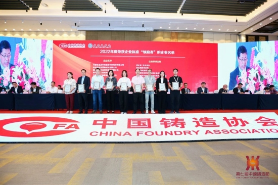 對2021年和2022年入圍企業(yè)標準“領(lǐng)跑者”的企業(yè)進行表彰